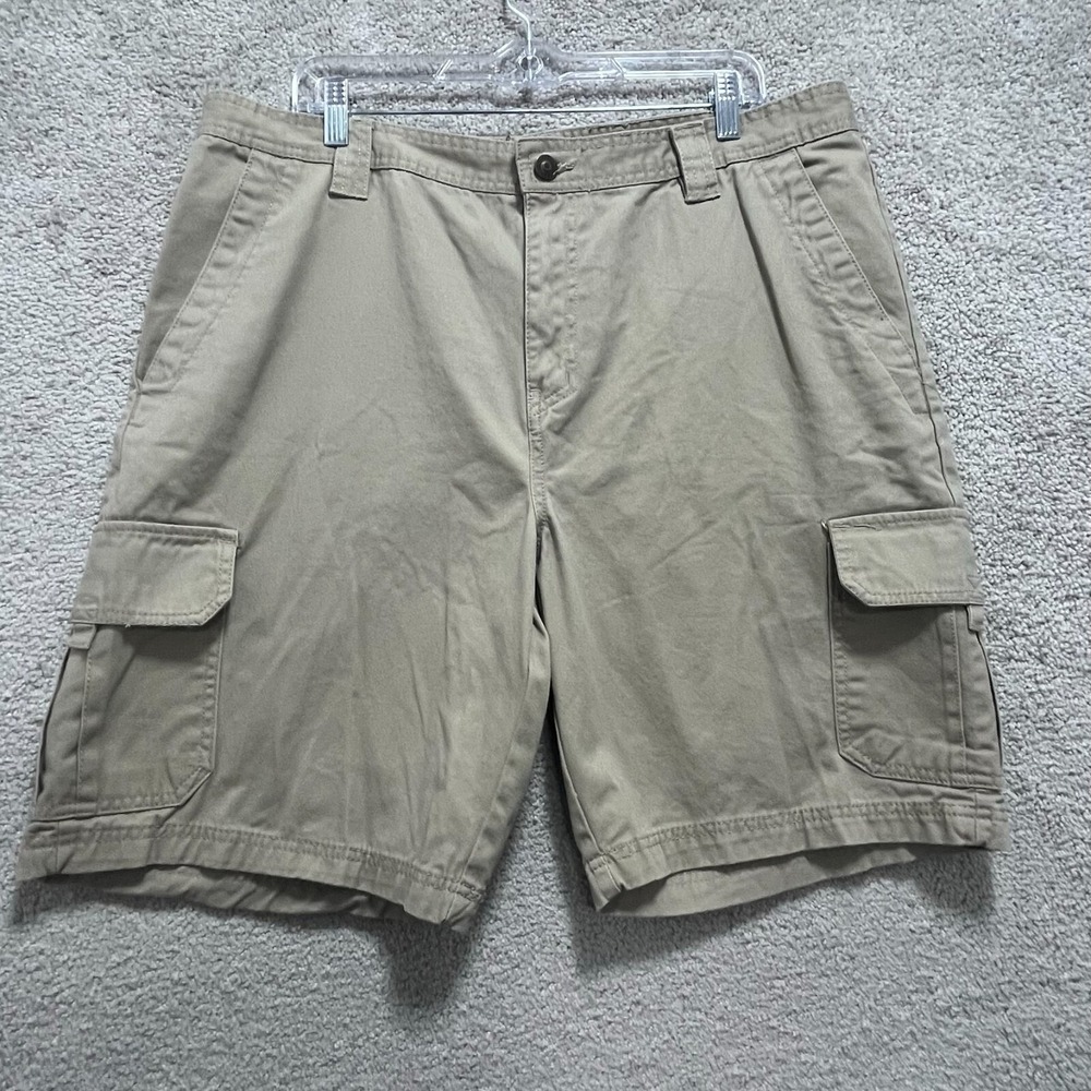 Wolverine Shorts Men's 36‎ Beige Cargo Pocket 100% Cotton Outdoor Fishing Casual